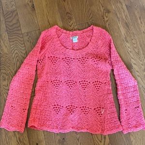 Lucky Brand crochet sweater